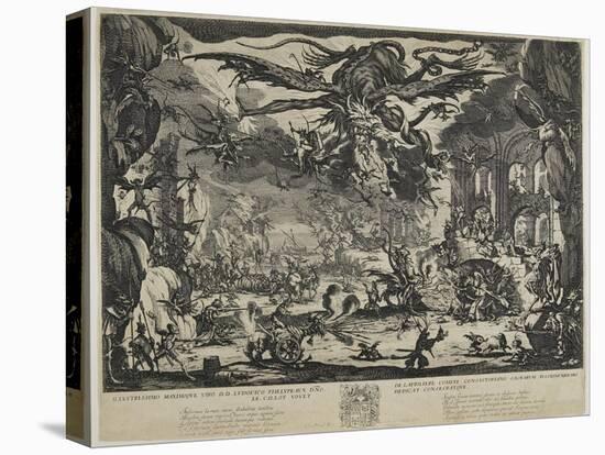 The Temptation of Saint Antony, 1635-Jacques Callot-Stretched Canvas