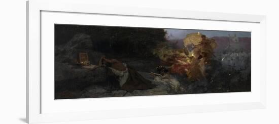 The Temptation of Saint Jerome-Henryk Siemiradzki-Framed Giclee Print