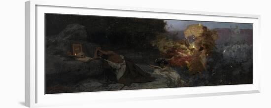 The Temptation of Saint Jerome-Henryk Siemiradzki-Framed Giclee Print