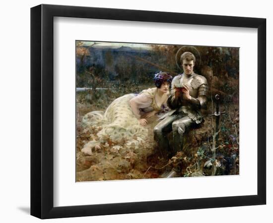 The Temptation of Sir Percival, 1894-Arthur Hacker-Framed Giclee Print