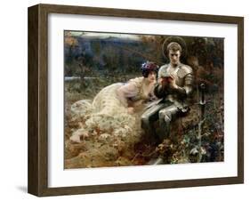 The Temptation of Sir Percival, 1894-Arthur Hacker-Framed Giclee Print