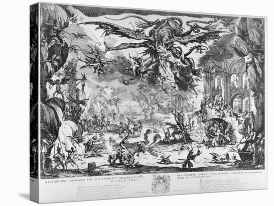 The Temptation of St. Anthony, 1635-Jacques Callot-Stretched Canvas
