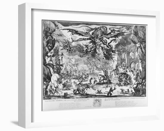 The Temptation of St. Anthony, 1635-Jacques Callot-Framed Giclee Print