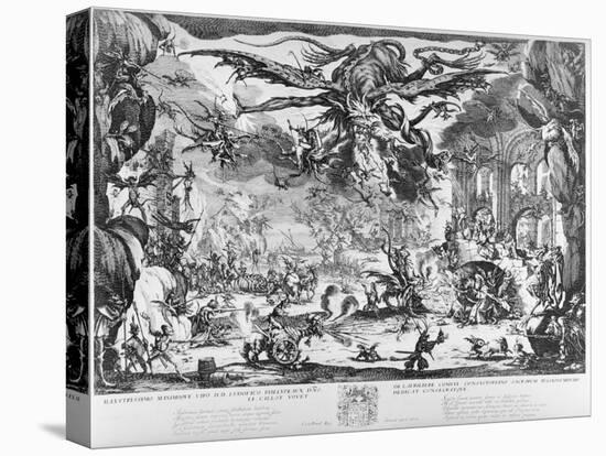 The Temptation of St. Anthony, 1635-Jacques Callot-Stretched Canvas