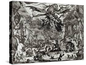 The Temptation of St. Anthony, 17th Century-Jacques Callot-Stretched Canvas