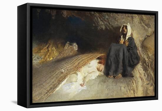 The Temptation of St Anthony, 1878-Domenico Morelli-Framed Stretched Canvas