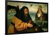 The Temptation of St. Anthony Abbot, the Head of an Abbess Sits Atop a Whorehouse-Hieronymus Bosch-Framed Giclee Print