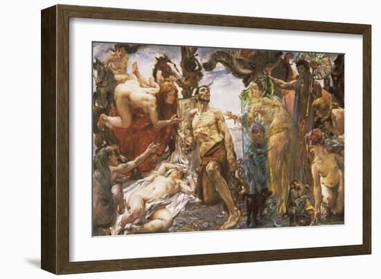 The Temptation of St Anthony after Gustave Flaubert-Lovis Corinth-Framed Giclee Print