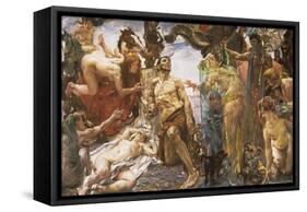 The Temptation of St Anthony after Gustave Flaubert-Lovis Corinth-Framed Stretched Canvas