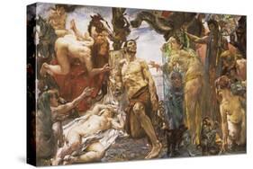 The Temptation of St Anthony after Gustave Flaubert-Lovis Corinth-Stretched Canvas