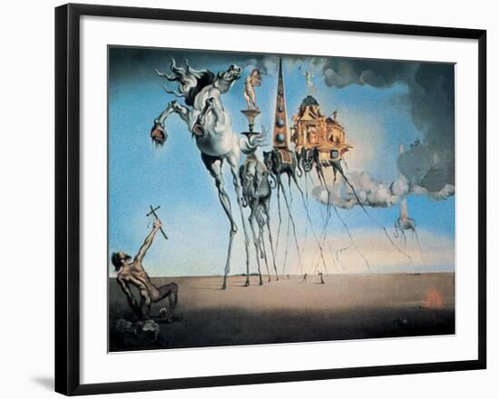 The Temptation of St. Anthony, c.1946-Salvador Dalí-Framed Art Print
