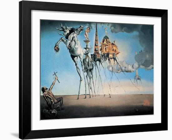 The Temptation of St. Anthony, c.1946-Salvador Dalí-Framed Art Print