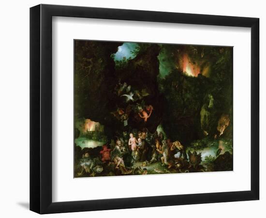 The Temptation of St. Anthony - Hell, 1594-Jan Brueghel the Elder-Framed Premium Giclee Print