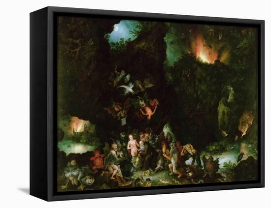 The Temptation of St. Anthony - Hell, 1594-Jan Brueghel the Elder-Framed Stretched Canvas