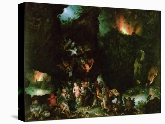 The Temptation of St. Anthony - Hell, 1594-Jan Brueghel the Elder-Stretched Canvas