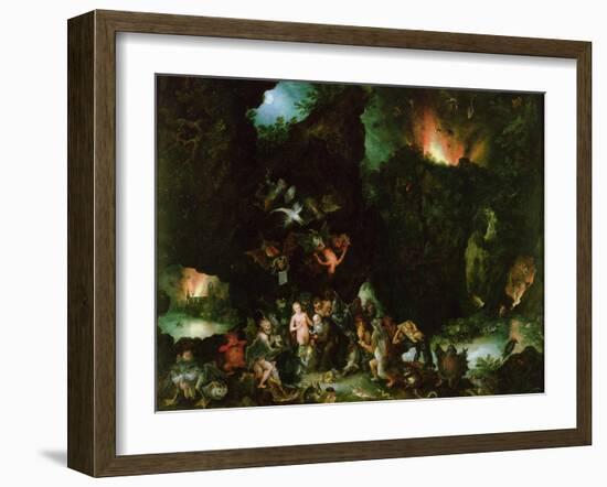 The Temptation of St. Anthony - Hell, 1594-Jan Brueghel the Elder-Framed Giclee Print