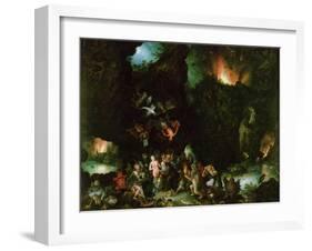 The Temptation of St. Anthony - Hell, 1594-Jan Brueghel the Elder-Framed Giclee Print