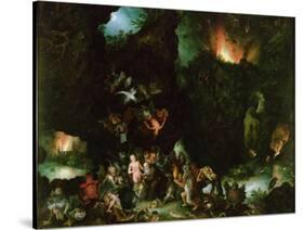 The Temptation of St. Anthony - Hell, 1594-Jan Brueghel the Elder-Stretched Canvas