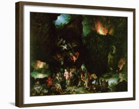 The Temptation of St. Anthony - Hell, 1594-Jan Brueghel the Elder-Framed Giclee Print