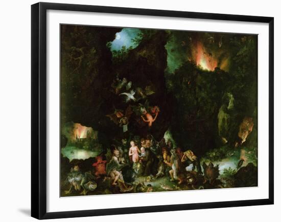 The Temptation of St. Anthony - Hell, 1594-Jan Brueghel the Elder-Framed Giclee Print