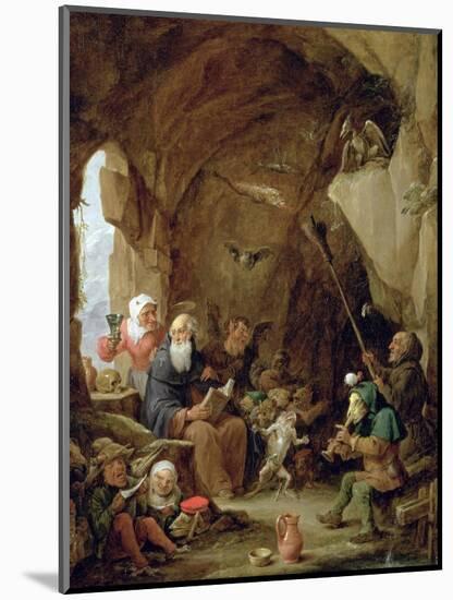 The Temptation of St. Anthony in a Rocky Cavern-David Teniers the Younger-Mounted Giclee Print