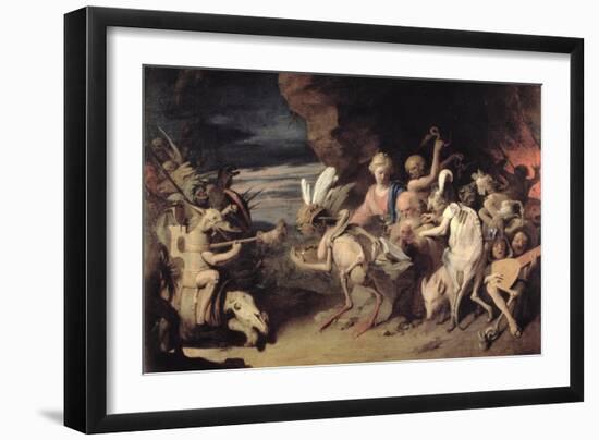 The Temptation of St. Anthony of Egypt-David Ryckaert III-Framed Giclee Print