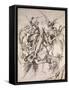 The Temptation of St. Anthony-Martin Schongauer-Framed Stretched Canvas