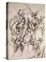 The Temptation of St. Anthony-Martin Schongauer-Stretched Canvas