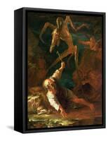 The Temptation of St. Anthony-Salvator Rosa-Framed Stretched Canvas