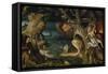 The Temptation of St. Anthony-Jean Mandyn-Framed Stretched Canvas