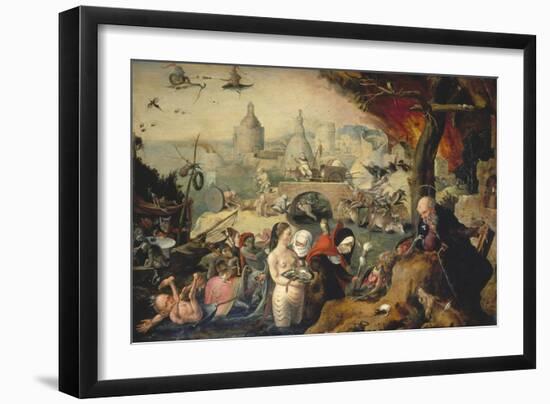 The Temptation of St. Anthony-Pieter Huys-Framed Giclee Print