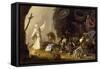 The Temptation of St. Anthony-Cornelis Saftleven-Framed Stretched Canvas