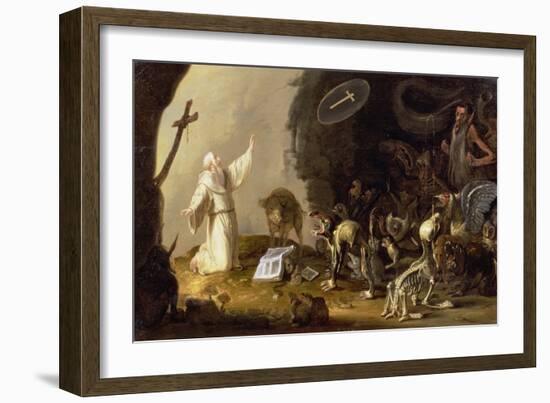 The Temptation of St. Anthony-Cornelis Saftleven-Framed Giclee Print