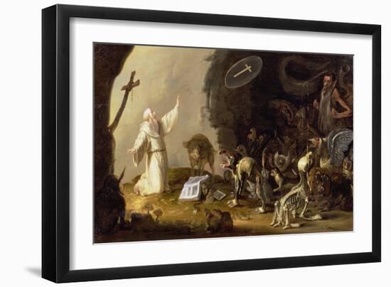 The Temptation of St. Anthony-Cornelis Saftleven-Framed Giclee Print