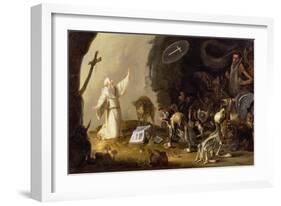 The Temptation of St. Anthony-Cornelis Saftleven-Framed Giclee Print