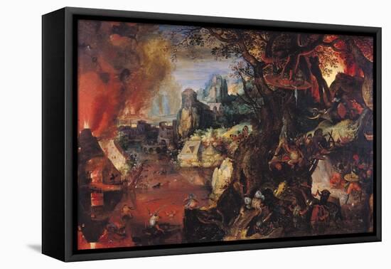 The Temptation of St. Anthony-Pieter Schoubroeck-Framed Stretched Canvas