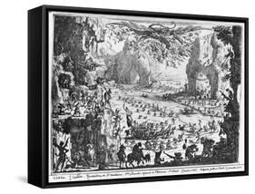 The Temptation of St. Anthony-Jacques Callot-Framed Stretched Canvas