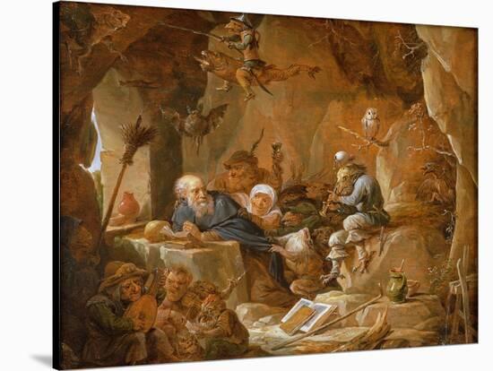 The Temptation of St. Anthony-David Teniers the Younger-Stretched Canvas