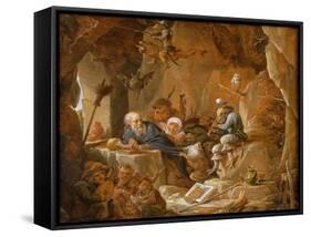 The Temptation of St. Anthony-David Teniers the Younger-Framed Stretched Canvas