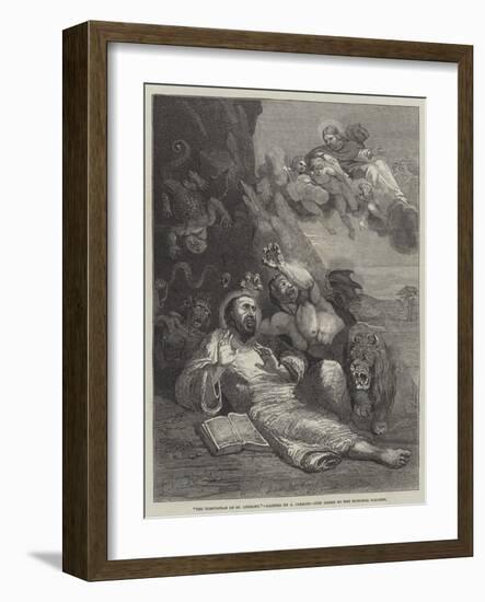 The Temptation of St Anthony-John Wykeham Archer-Framed Giclee Print