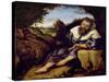 The Temptation of St. Anthony-Lorenzo Lotto-Stretched Canvas