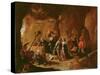 The Temptation of St. Anthony-David the Younger Teniers-Stretched Canvas