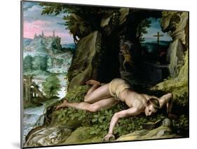 The Temptation of St. Benedict, C.1587-Alessandro Allori-Mounted Giclee Print