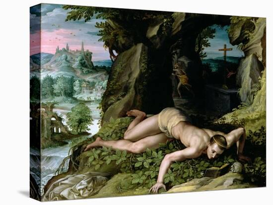 The Temptation of St. Benedict, C.1587-Alessandro Allori-Stretched Canvas