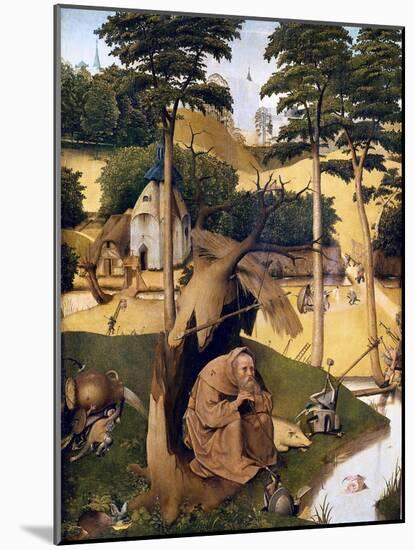 The Temptation of St-Hieronymus Bosch-Mounted Art Print