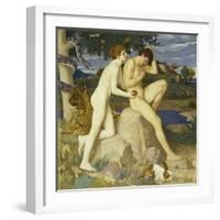 The Temptation-William Strang-Framed Giclee Print