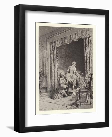 The Temptation-Maurice Leloir-Framed Giclee Print