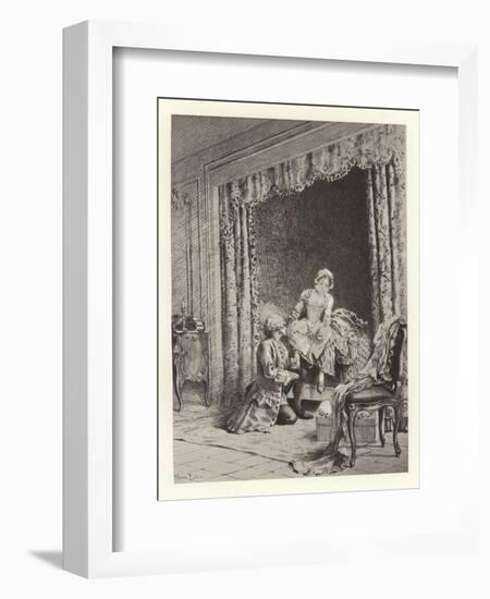 The Temptation-Maurice Leloir-Framed Giclee Print