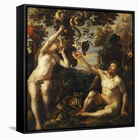 The Temptation-Jacob Jordaens-Framed Stretched Canvas