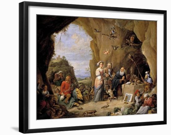 The Temptations of Saint Anthony-David Teniers the Younger-Framed Giclee Print